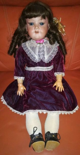 Antique 22 " German Armand Marseille 390 Bisque Head Doll Ball Jointed Body