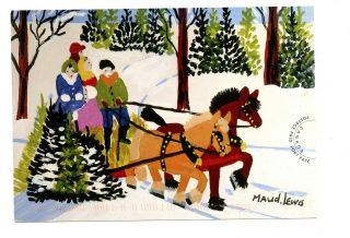 2020 Postally Christmas Post Card Maud Lewis Limited Edition A545
