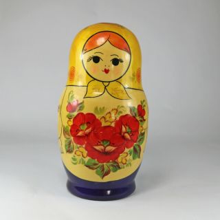 Vintage Russian USSR Kirov Nesting Doll,  Matryoshka Set of 11,  1980s 2