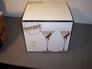 Lenox Tuscany Classics 4 - Piece Martini Glass Set,  10oz Chrystal Led