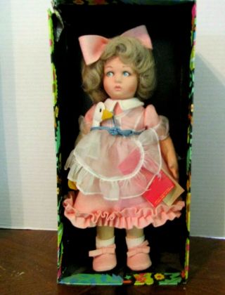 Vintage Lenci Doll Aurelia With Goose 1983 13in.  Orig Box