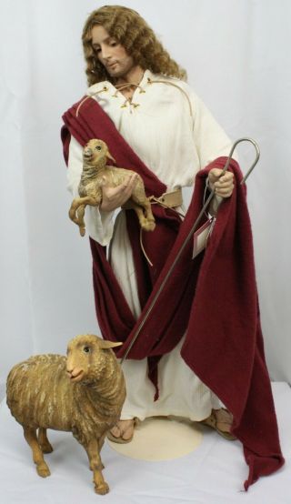 Vtg Ashton Drake Doll Jesus Messages Of Hope I Am Good Shepherd Sheep Tomescu 94