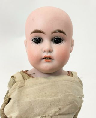 Antique 16 " Germany Bisque Porcelain 2075 Armand Marseille ? Leather Body Doll