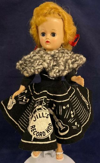 Vintage 1957 Vogue Jill Doll Blonde All Record Hop Outfit
