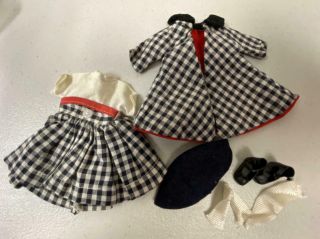 Vintage American Character Betsy Mccall Town & Country Outfit Black & Wh
