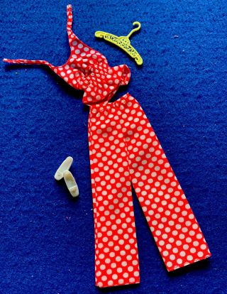 Vintage Barbie Best Buy 7813 Red Polka Dot Top & Pants Nmint & Complete