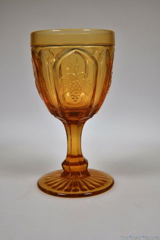 C.  1960s - Early 1970s Grape By Fenton For Red - Cliff Amber Goblet