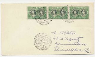 Canada 1939 First Day Cover 246 X3 Royal Train 15 May Postmark Cachet X