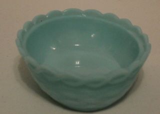 JADE GREEN GLASS HEN ON NEST CHICKEN CANDY COVERED DISH NEST ONLY 2