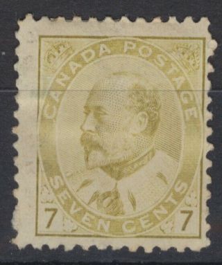 Canada 1903 Ed Viii 7c Hinged.  £80
