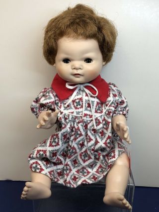 15” Vintage American Character 1958 Toodles,  Baby Doll Jointed Vinyl Redhead Bd