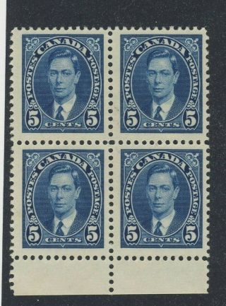 8x Canada George VI 2x Blocks of 4 235 - 5c 236 - 8c MNH VF GV=$60.  00 4x SCANS 3
