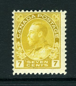 Canada Scott 113 - Nh - 7¢ Yellow Ochre Admiral (. 005)