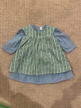 American Girl 18 " Doll Addy Work Dress And Apron (pleasant Company Pc)