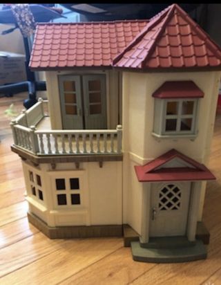 Calico Critter Vintage Red Roof Country Home Epoch Sylvanian Family Doll House