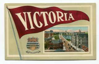 Canada Bc British Columbia - Victoria - Government Street - Pennant Patriotic Pc