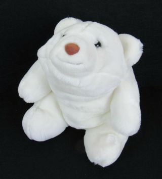 Vintage 1980 Gund Snuffles White Polar Bear Brown Nose 11 " Stuffed Plush Animal