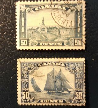 Canada Olds Stamps/used Sc 158 And 176/f
