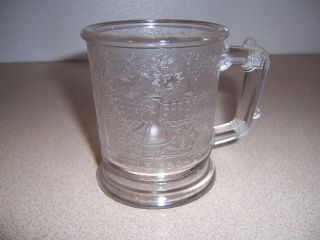 Antique Eapg Glass " Little Bo - Peep " Mug