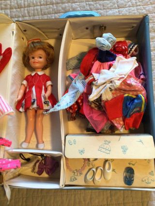 Vintage 1964 Topper Toys Penny Brite Doll,  Case & Clothing & Accessories. 2