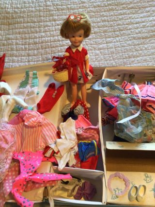 Vintage 1964 Topper Toys Penny Brite Doll,  Case & Clothing & Accessories. 3