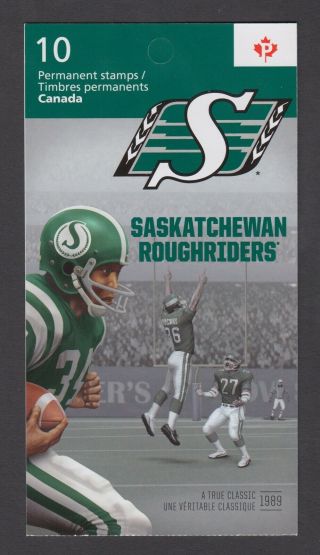 Canada Booklet Bk503 92c X 10 Cfl - Saskatchewan Roughriders