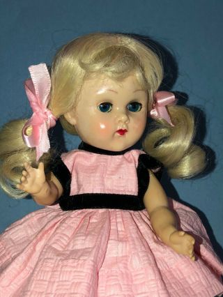 Vintage Vogue Ginny Doll In Her 1956 Medford Tagged Dress