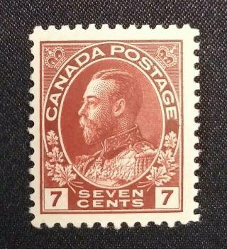 Canada 114 Rare 7c King George V Admiral Red Brown 1922 Stamp