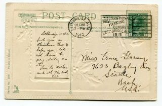Canada Ab Alberta - Lethbridge 1912 Farming Congress - Slogan Cancel Postcard