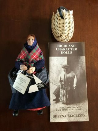 Vintage Highland Character Doll By Sheena Macleod Scottish Fishwife