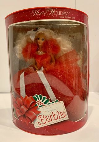 Special Edition 1988 Happy Holidays Barbie Doll First Release In The Series 1703