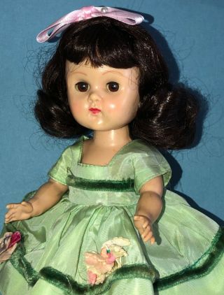 Vintage Vogue Ginny Doll In Her 1954 Medford Tagged.  My Kinder Crowd Dress