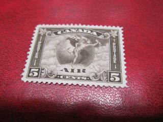 Canada Unitrade C2 5c Air Mail Stamps Mercury With Scroll In Hand Hing