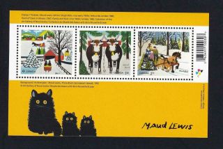 Canada 2020 Christmas By Maud Lewis,  Mnh Combo P/$1.  30/$2.  71