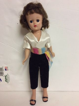 Vintage Vogue Jill Doll Hard Plastic High - Heeled Teen Body Tag Outfit 1957