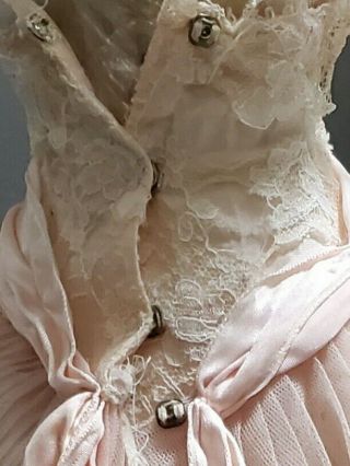 Vintage 1950 ' s Tagged Madame Alexander Cissy ' s Bridesmaid Pink Dress Needs TLC 3