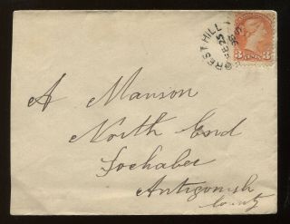 Canada 3 Cent Small Queen Tied By 1898 Forest Hill Ns Cds On Cover To Antiginish