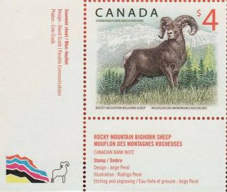 Canada Stamp 3129 - Rocky Mountain Bighorn Sheep (2018)