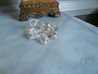 Vintage Princess House 24 Lead Crystal Turtle Figurine 3