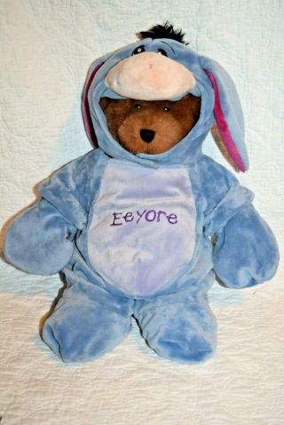 Brown 15 " Build A Bear Plus Clothing Disney Eeyore Costume Rare