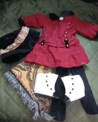 American Girl Rebecca Meet Outfit First Edition 2009 Boots Coat Shawl Dress Hat