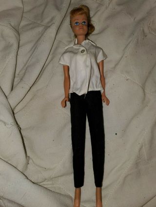 Barbie Vintage Blonde Straight Leg Midge Doll W/ Pak Shirt & Pants