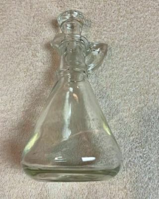 Antique Anchor Hocking Glass Vinegar Jar With Stopper (ca.  1950s)