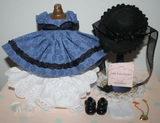 8 " Madame Alexander Ma Outfit Tagged Little Lucy Locket With Custom Stand