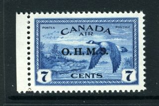 Canada Scott Co1 - Nh - 7¢ Canada Goose Ohms Overprint (. 066)