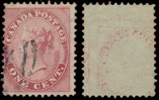 Canada 14 - Queen Victoria " Cents " 1859 Print (pb22373) Reverse Offset $120