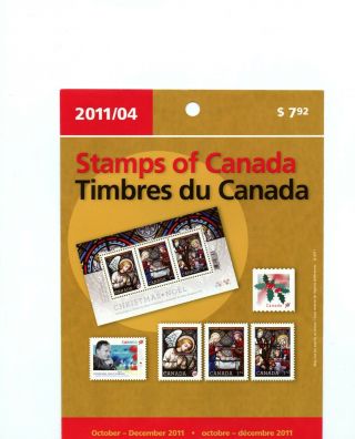 October To December 2011 Quarterly Issue Canada Stamps Cat $16