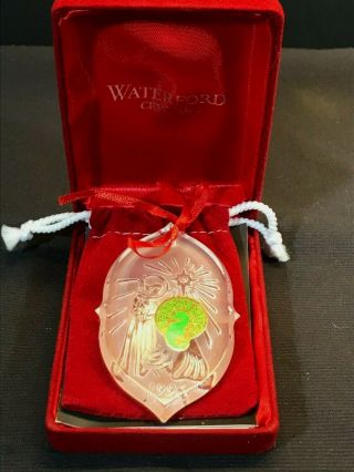 1996 Waterford Crystal 1st Ed Songs Of Christmas Silent Night Ornament