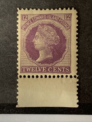 L3/90 Canada Prince Edward Island Stamp 1872 Sg 42 12c Mnhog Incredible Jumbo Co