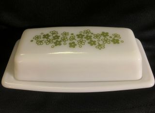 Vintage 1970s Pyrex Spring Blossom Covered Butter Dish